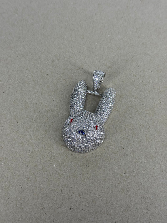 925 Silver Bunny Pendant – High Quality CZ Stones