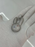 925 Silver Bunny Pendant – High Quality CZ Stones