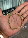 Pulsera Rope 6mm x 8” (14k)