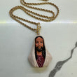 Jesus Hand Paint Pendant